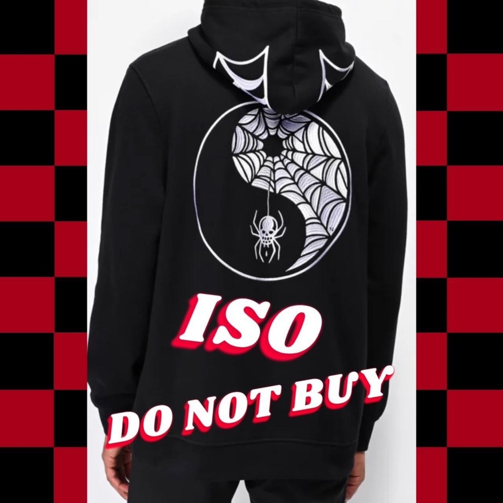 Lurking Class Embroidered Yin Yang Spider Hoodie